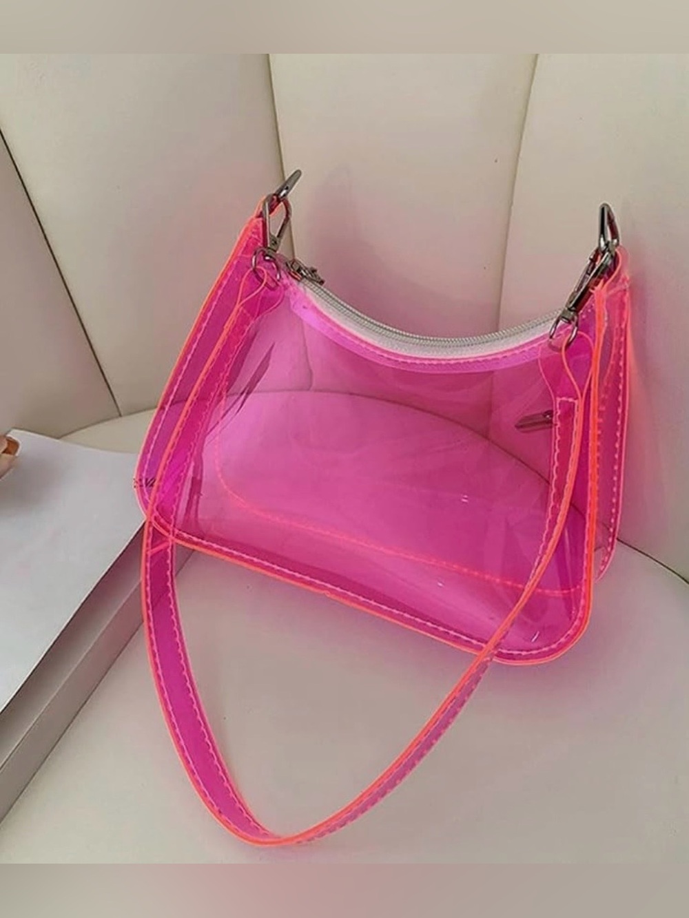 7/$70 Transparent PVC Bag Waterproof Sandproof Shoulder Bag for Stadium 🔖